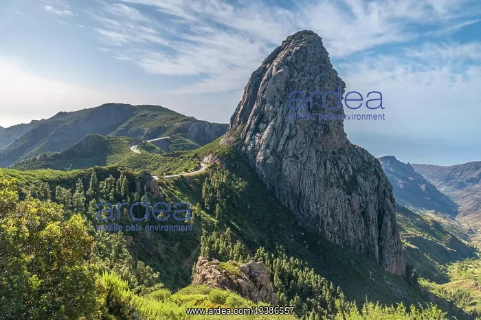 : Mountains landscape from Mirador de los Roques in : Mountains landscape from Mirador de los Roques in