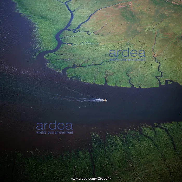 : Mouth of River Great Ouse entering The Wash, King's : Mouth of River Great Ouse entering The Wash, King's
