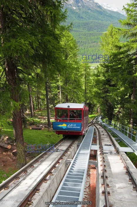 : Muottas Muragl, Switzerland. Funicular to : Muottas Muragl, Switzerland. Funicular to