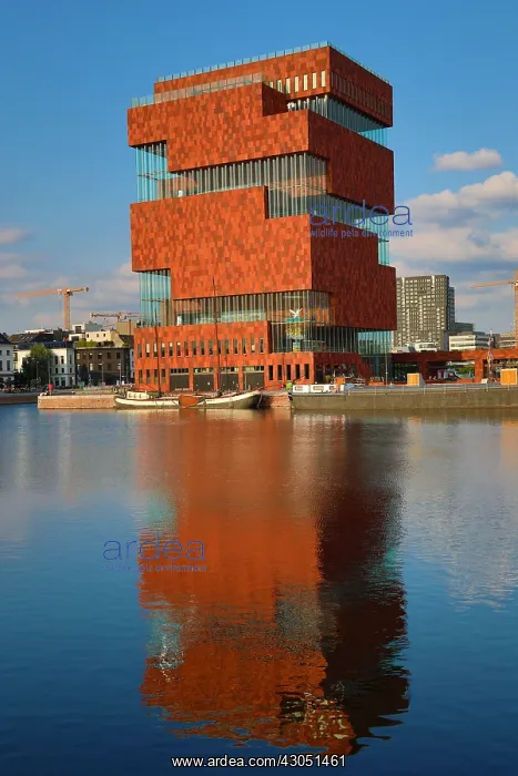 : Museum aan de Stroom, MAS, in Antwerp, Belgium : Museum aan de Stroom, MAS, in Antwerp, Belgium