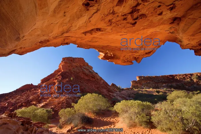 : Mushroom Rock - view from sandstone rock formation : Mushroom Rock - view from sandstone rock formation