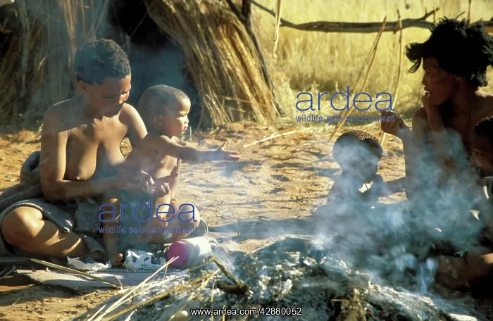  : Namibia - Kung Bushman  /  San women with children