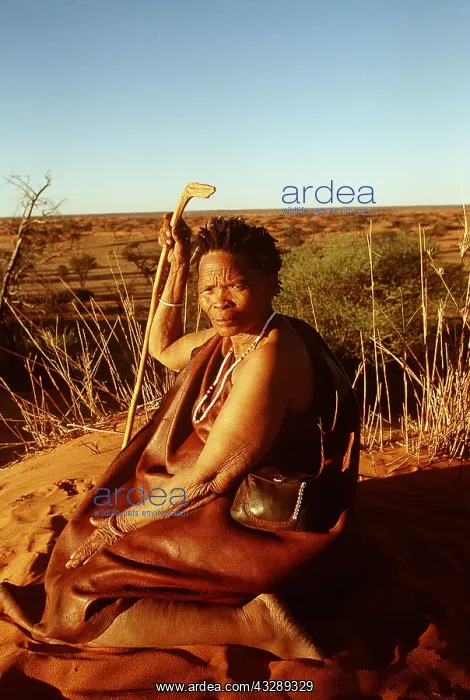 : NAMIBIA - OLD BUSHMAN / San WOMAN : NAMIBIA - OLD BUSHMAN / San WOMAN