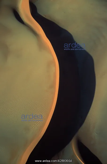 : Namibia - Sand dune in the Namib Desert; aerial view : Namibia - Sand dune in the Namib Desert; aerial view