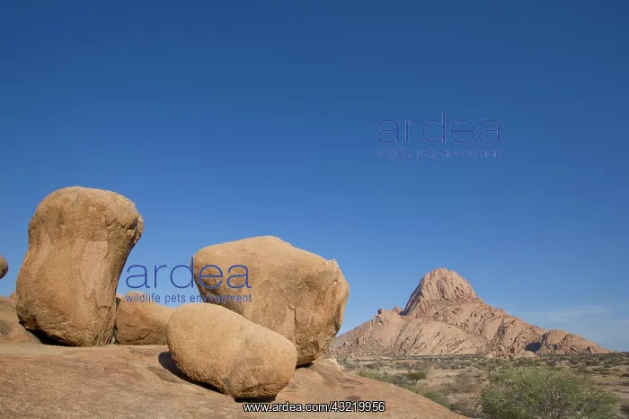 : Namibia, Usakos, Morning sun lights Spitzkoppe : Namibia, Usakos, Morning sun lights Spitzkoppe