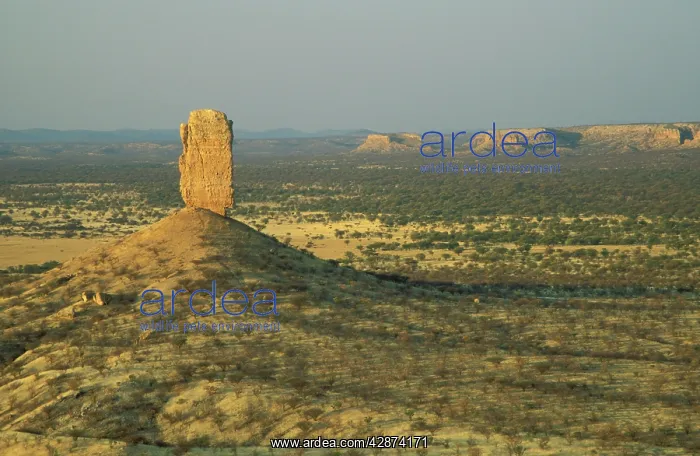 : Namibia - The Vingerklip (rock finger) and the : Namibia - The Vingerklip (rock finger) and the