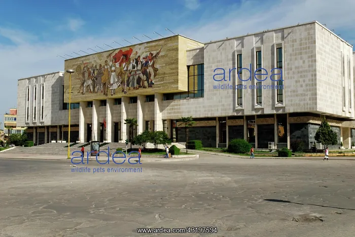 : National Museum, Skanderbeg Square, Tirana, Albania : National Museum, Skanderbeg Square, Tirana, Albania
