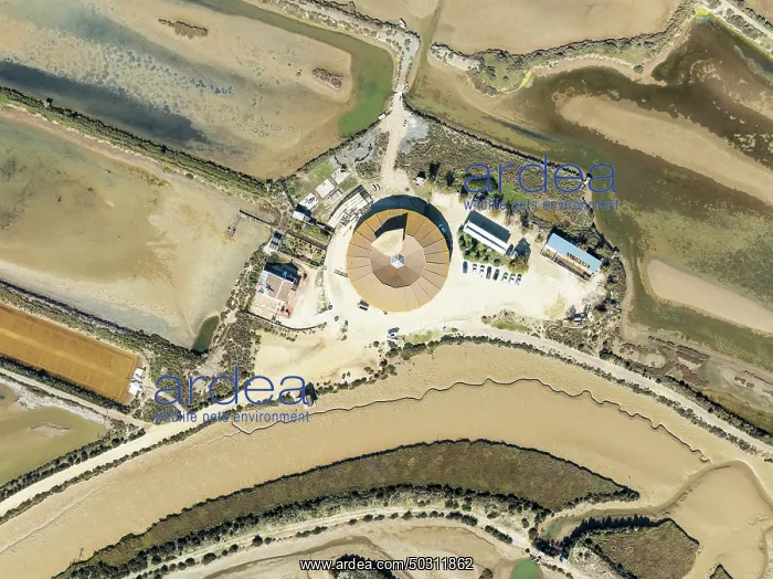 : The Natural Resources Center of the Salinas de Chiclana saltworks near Chiclana de la Frontera : The Natural Resources Center of the Salinas de Chiclana saltworks near Chiclana de la Frontera