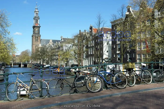 : Netherlands, South Holland, Amsterdam, Prinsengracht : Netherlands, South Holland, Amsterdam, Prinsengracht
