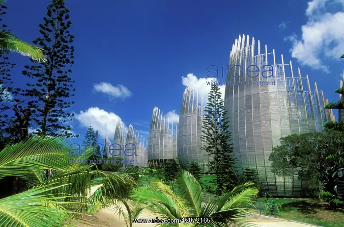 : New Caledonia, Noumea Tjibaou Cultural Centre : New Caledonia, Noumea Tjibaou Cultural Centre
