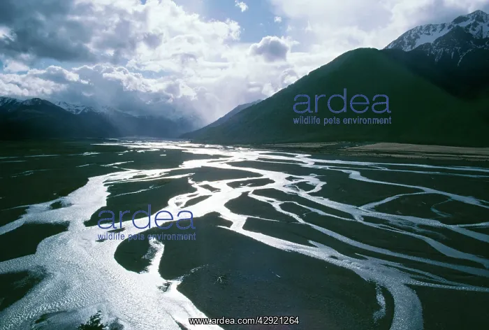  : New Zealand - Waimakariri River, Braided River