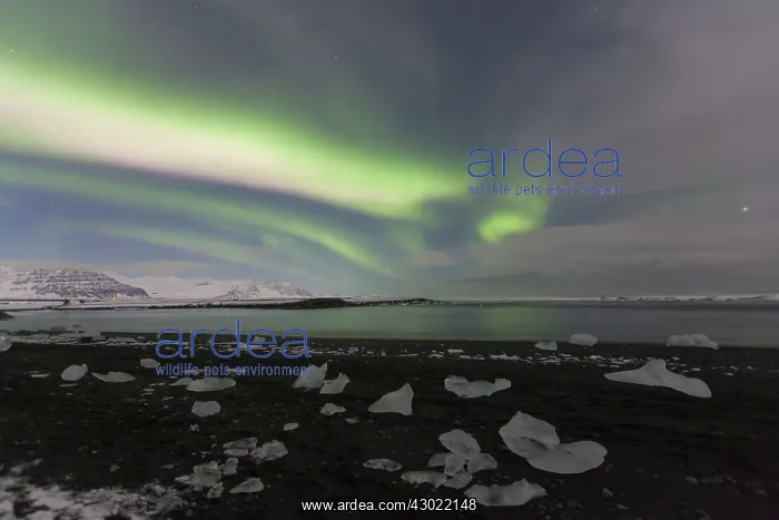 : Northern Lights over the sea : Northern Lights over the sea