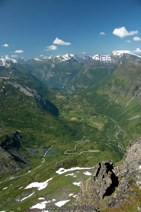 : Norway, Geiranger. Overvew of the port of : Norway, Geiranger. Overvew of the port of