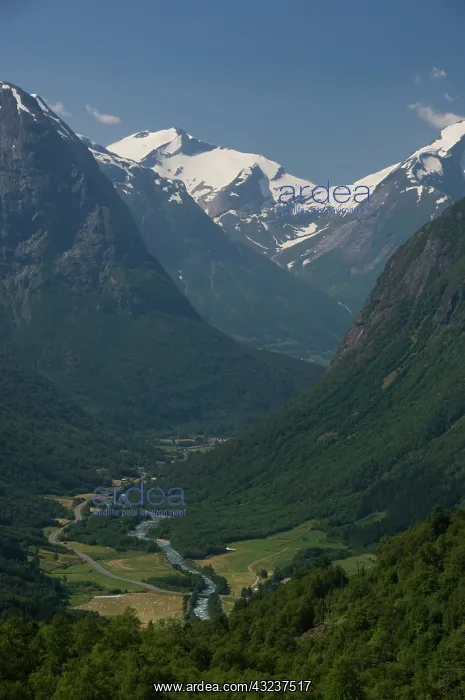 : Norway, Geirangerfjord District. Jostedalsbreen : Norway, Geirangerfjord District. Jostedalsbreen