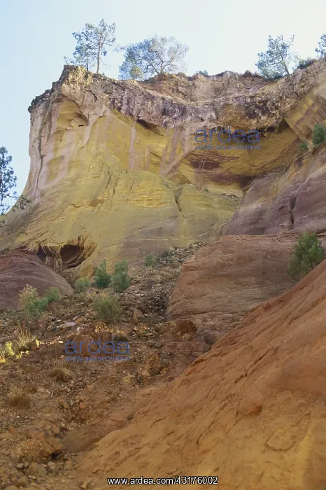 : Ochre Quarry in France : Ochre Quarry in France