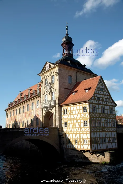 : Old City Hall located atop the bridge over : Old City Hall located atop the bridge over