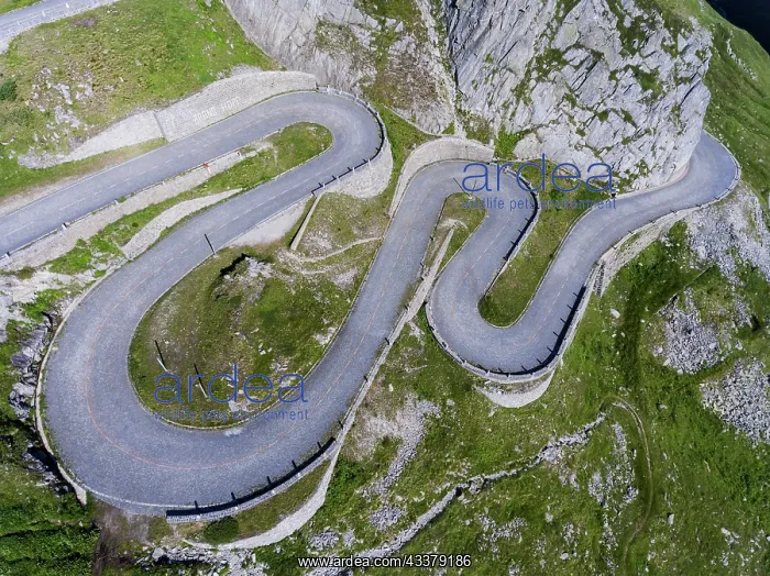 : Old Gotthard Pass, old pass road in Val Tremola : Old Gotthard Pass, old pass road in Val Tremola