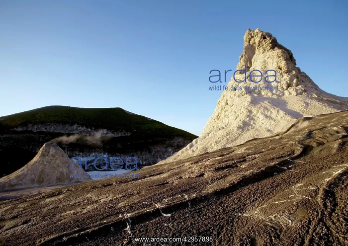 : The top of Oldoynio Lengai Volcano / The Mountain of God : The top of Oldoynio Lengai Volcano / The Mountain of God