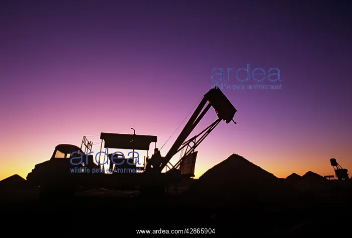 : Opal mining silhouette of mining operation with : Opal mining silhouette of mining operation with