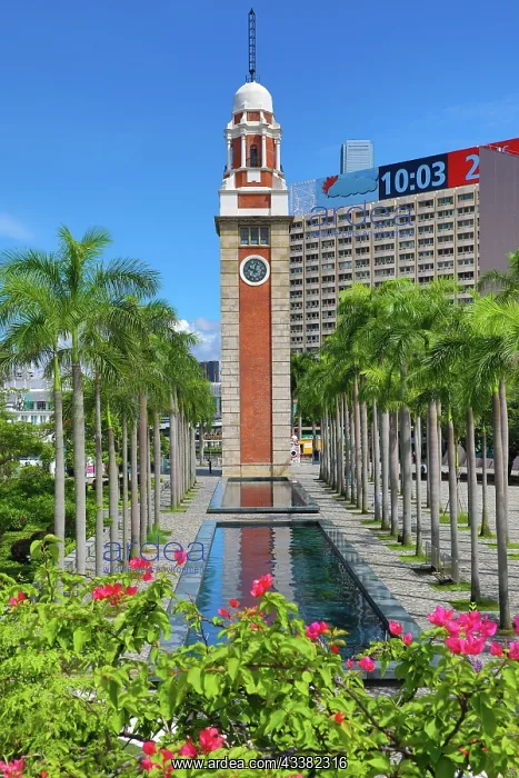 : Original Clock Tower of former Kowloon Station, Tsim Sha Tsu : Original Clock Tower of former Kowloon Station, Tsim Sha Tsu