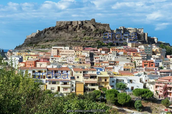 : Overlook over Castelsardo, Sardinia, Italy, Europe : Overlook over Castelsardo, Sardinia, Italy, Europe