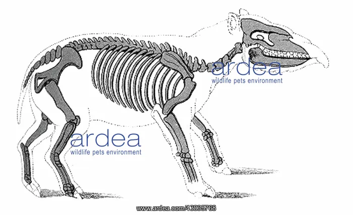 : Palaeotherium, Cenozoic Mammal : Palaeotherium, Cenozoic Mammal