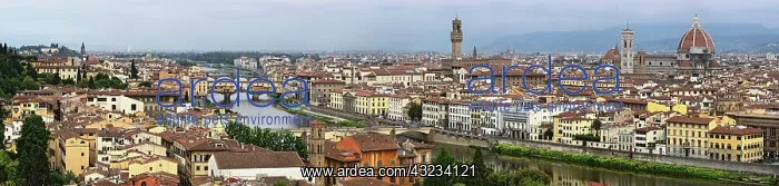 : Panoramic view of Florence, Italy along : Panoramic view of Florence, Italy along