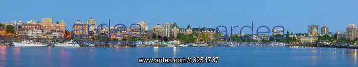 : Panoramic view of the inner harbour of Victoria : Panoramic view of the inner harbour of Victoria