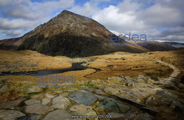 : Path leading from Cwm Idwal towards Pen yr Old : Path leading from Cwm Idwal towards Pen yr Old