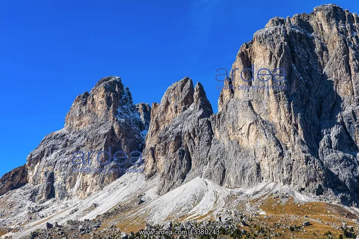 : Peak of the Puez Group, near Selva Gardena, Val : Peak of the Puez Group, near Selva Gardena, Val