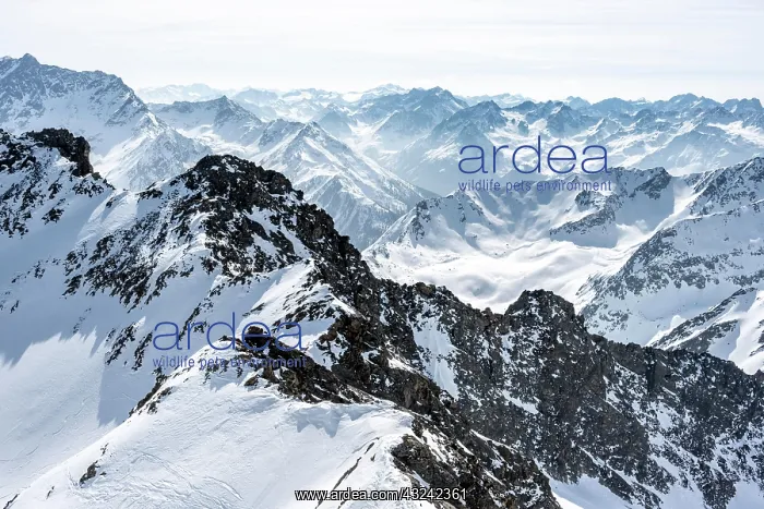 : Peaks and mountains in winter, Sellraintal, Stubai : Peaks and mountains in winter, Sellraintal, Stubai