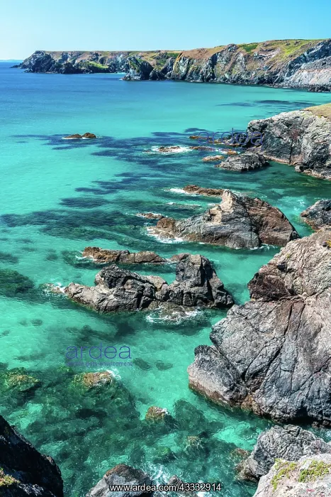 : Pentreath Beach and Cliffs, Cornwall, England, United : Pentreath Beach and Cliffs, Cornwall, England, United