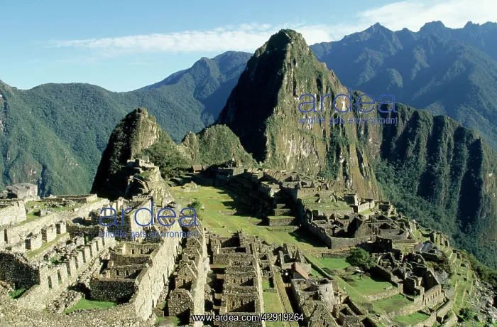  : PERU - MACHU PICCHU below Huayna Picchu Mountain