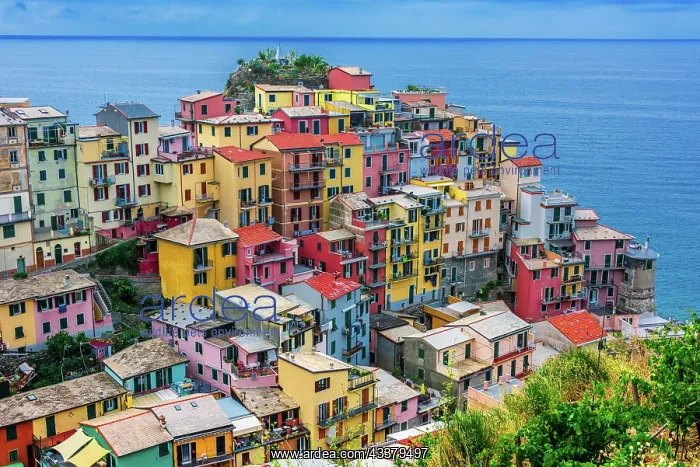 : Picturesque town of Manarola, in the province of : Picturesque town of Manarola, in the province of