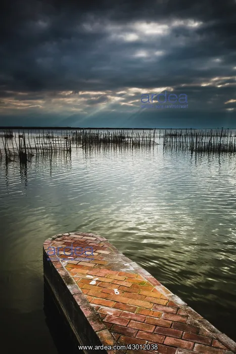 : Pier seascape Albufera Natural Park, Valencia, Spain