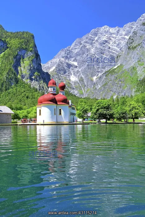 : Pilgrimage church St. Bartholomae at the lakeside : Pilgrimage church St. Bartholomae at the lakeside