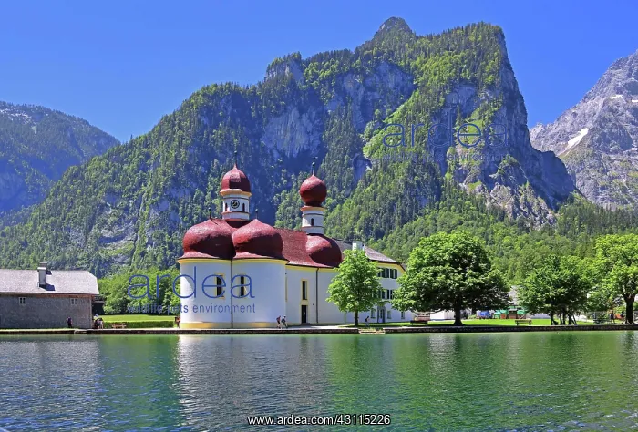 : Pilgrimage church St. Bartholomae at the lakeside : Pilgrimage church St. Bartholomae at the lakeside