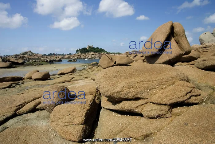 : Pink granite rocks Ploumanac'h Cote de Granit Rose : Pink granite rocks Ploumanac'h Cote de Granit Rose