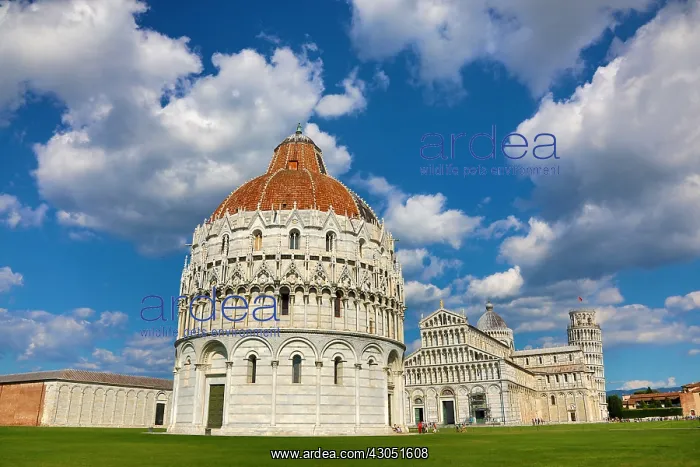  : Pisa Baptistery of St John, Pisa Cathedral and the