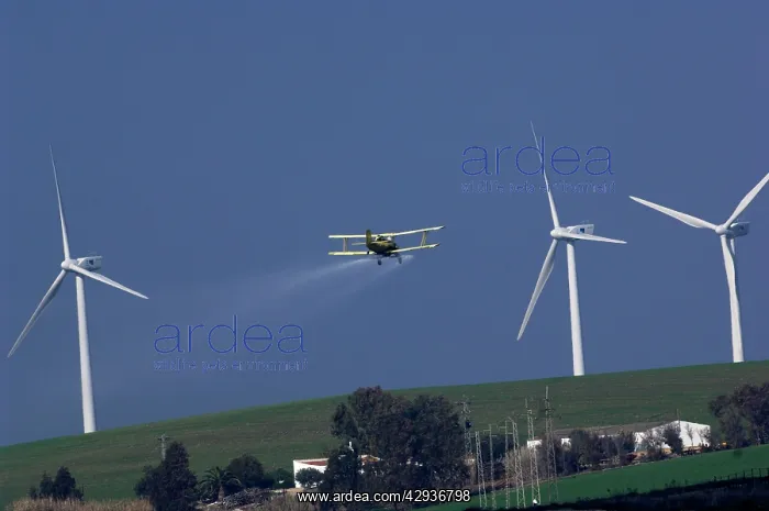 : Plane Crop spraying in Adalucia : Plane Crop spraying in Adalucia