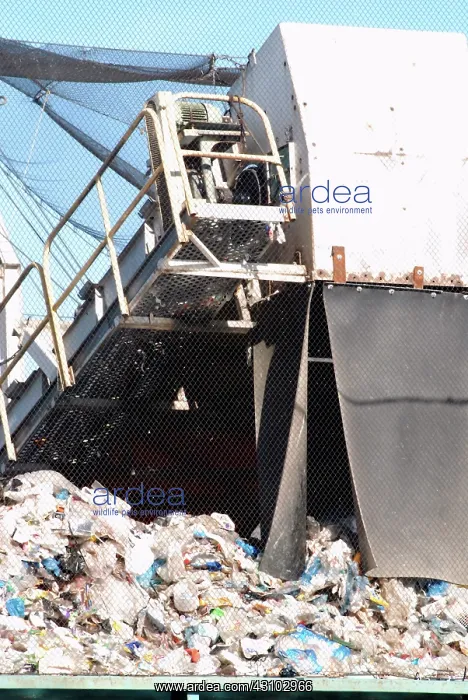 : Plastic on a Recycling Barge, newtown Creek, NYC : Plastic on a Recycling Barge, newtown Creek, NYC