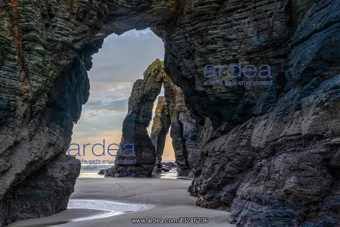 : the Playa de las Catedrales Beach in Galicia in : the Playa de las Catedrales Beach in Galicia in