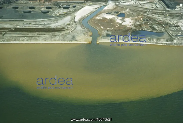 : Pollution from Steel Mill, Lake Erie : Pollution from Steel Mill, Lake Erie