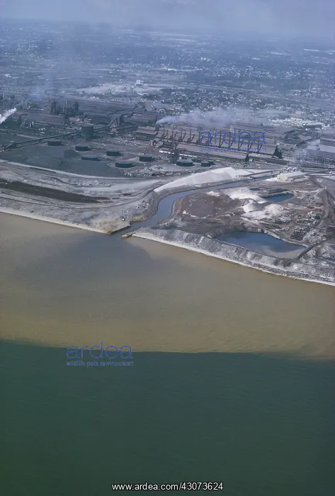 : Pollution from Steel Mill, Lake Erie : Pollution from Steel Mill, Lake Erie