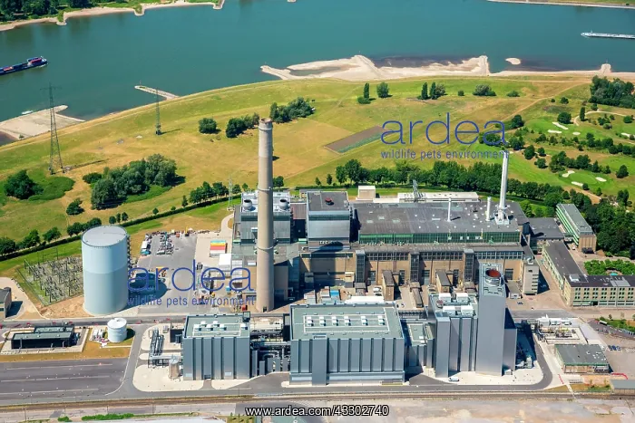 : Power plant Lausward, coal power station, Rheinbogen : Power plant Lausward, coal power station, Rheinbogen
