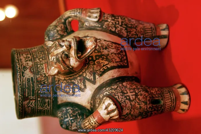 : Pre-Columbian art in a museum, San Francisco Convent : Pre-Columbian art in a museum, San Francisco Convent