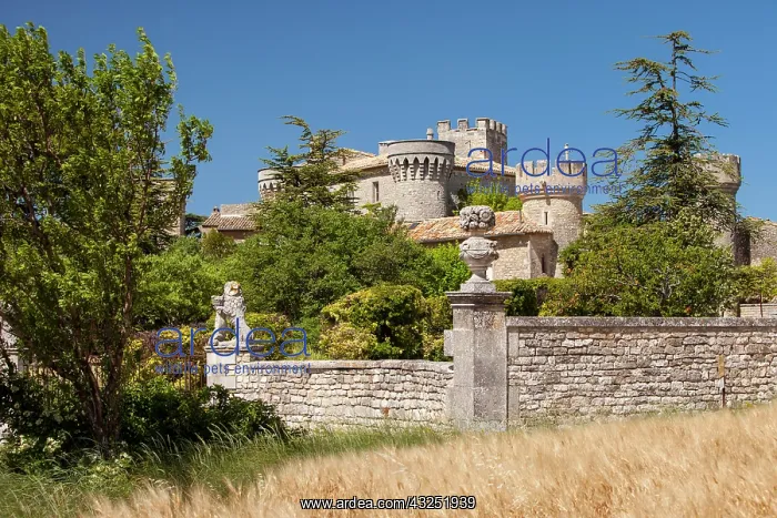 : Private castle in town of Murs in the Vaucluse : Private castle in town of Murs in the Vaucluse