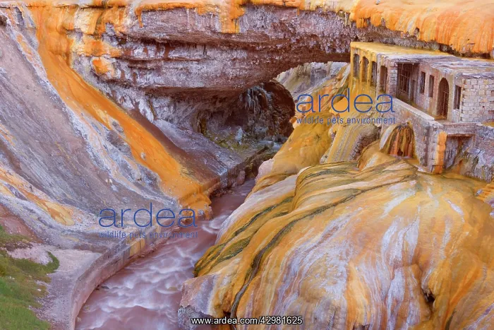 : Puente del Inca - natural rock bridge : Puente del Inca - natural rock bridge