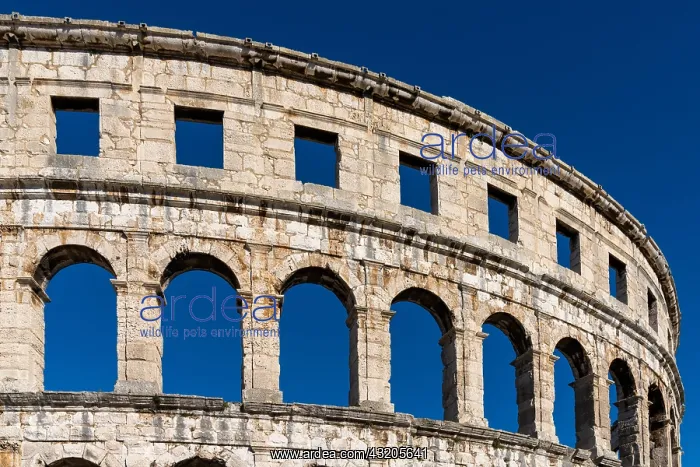: Pula, Croatia - 27 October, 2021: view of the Pula : Pula, Croatia - 27 October, 2021: view of the Pula