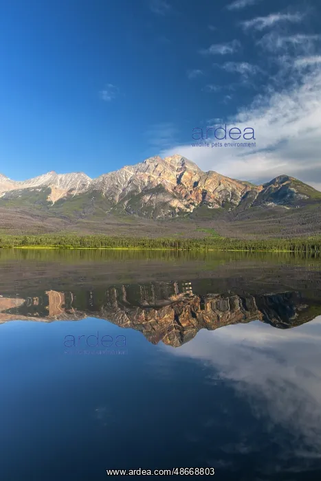 : Pyramid Mountain and Pyramid Lake, Jasper National Park : Pyramid Mountain and Pyramid Lake, Jasper National Park